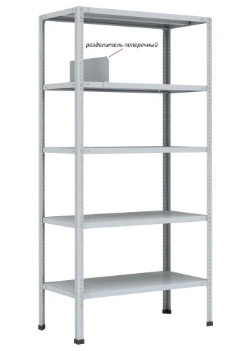 Стеллаж металлический Титан МС-750 1800x1200x600/3