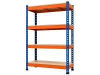 Стеллаж металлический SMK 1544-2.0 (2000х1500х450) 4 яруса с ДСП
